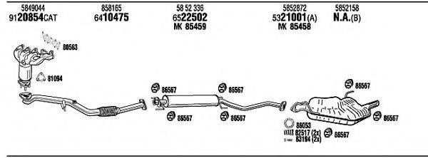 WALKER OPH15297A Система випуску ОГ