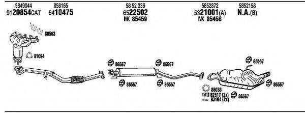 WALKER OPH15299A Система випуску ОГ