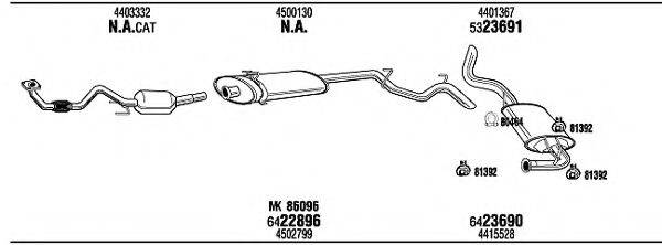 WALKER OPH15356A Система випуску ОГ