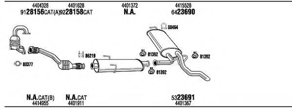 WALKER OPH15356B Система випуску ОГ