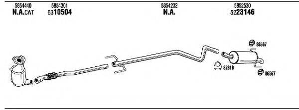 WALKER OPH19113A Система випуску ОГ