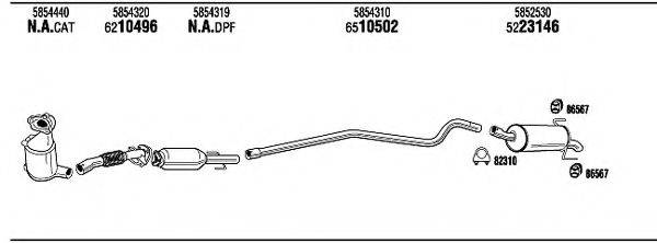 WALKER OPH19113B Система випуску ОГ