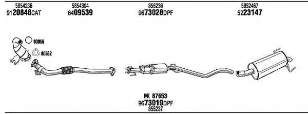 WALKER OPH19120BF Система випуску ОГ