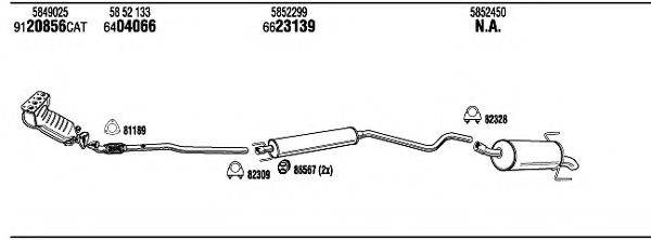 WALKER OPH23659 Система випуску ОГ