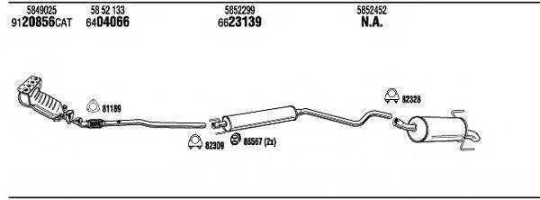 WALKER OPH23685 Система випуску ОГ