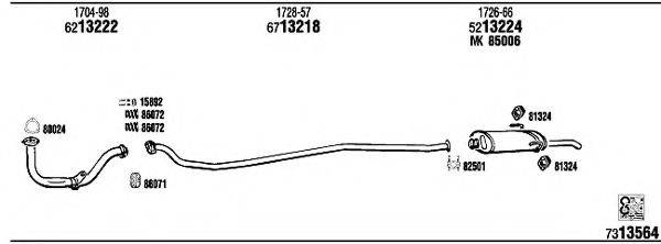 WALKER PE20067B Система випуску ОГ