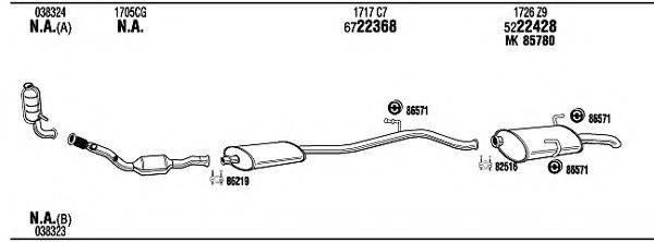 WALKER PEH09982A Система випуску ОГ