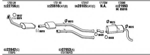 WALKER PEH14434CA Система випуску ОГ