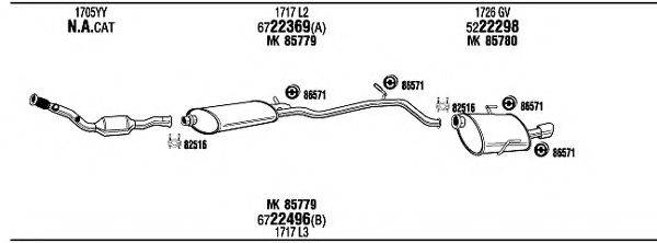 WALKER PEH15561D Система випуску ОГ