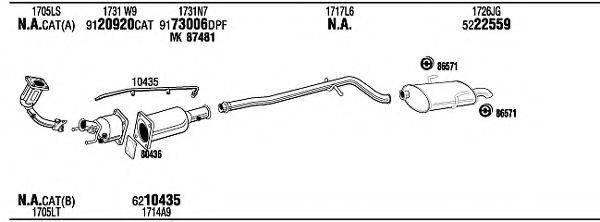 WALKER PEH16288CB Система випуску ОГ