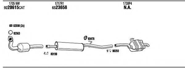 WALKER PEH16669A Система випуску ОГ