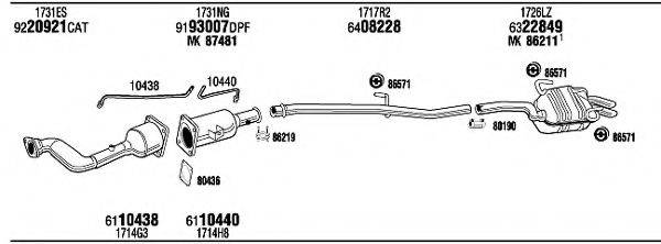 WALKER PEH16670CA Система випуску ОГ