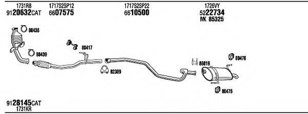 WALKER PEH16678 Система випуску ОГ