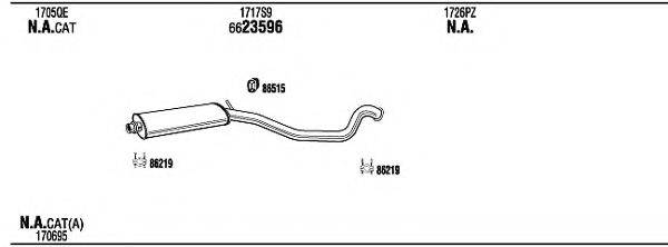 WALKER PEH17295 Система випуску ОГ