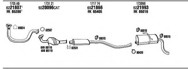 WALKER PET07976AA Система випуску ОГ