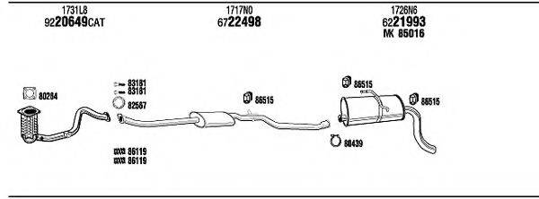 WALKER PET08217DB Система випуску ОГ