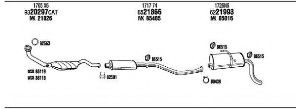 WALKER PET08706A Система випуску ОГ