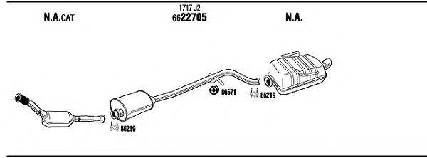 WALKER PET16694 Система випуску ОГ