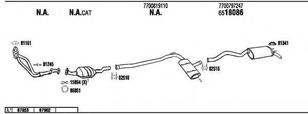 WALKER RE72189 Система випуску ОГ