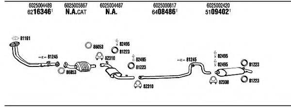 WALKER RE93219 Система випуску ОГ