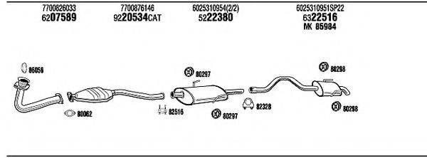 WALKER RE93248 Система випуску ОГ