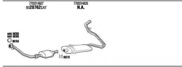 WALKER RE94132A Система випуску ОГ