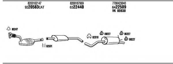 WALKER REH11485B Система випуску ОГ