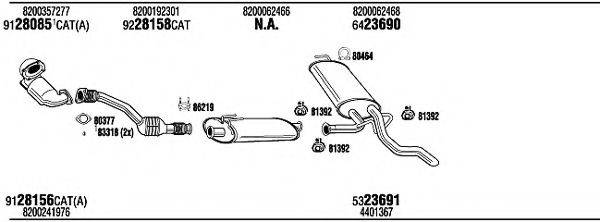 WALKER REH15605A Система випуску ОГ