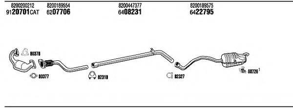 WALKER REH16920 Система випуску ОГ