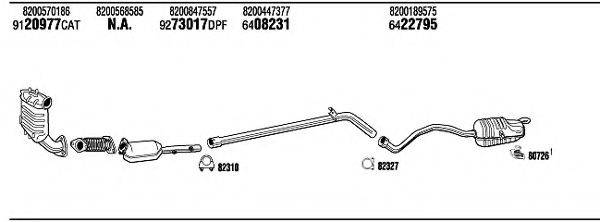 WALKER REH18783BB Система випуску ОГ