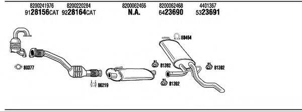 WALKER REH23074B Система випуску ОГ