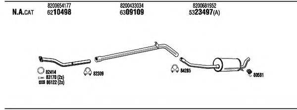 WALKER REH34749 Система випуску ОГ