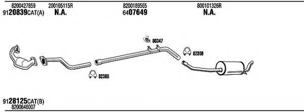 WALKER REH34764 Система випуску ОГ