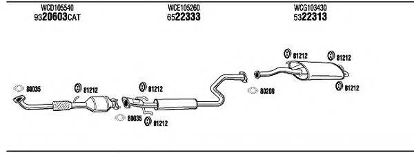 WALKER RV45000 Система випуску ОГ