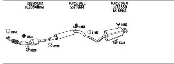 WALKER SE20095 Система випуску ОГ