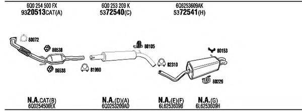 WALKER SEK16526A Система випуску ОГ