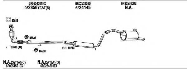 WALKER SKK33244 Система випуску ОГ