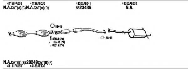 WALKER SUH11345 Система випуску ОГ