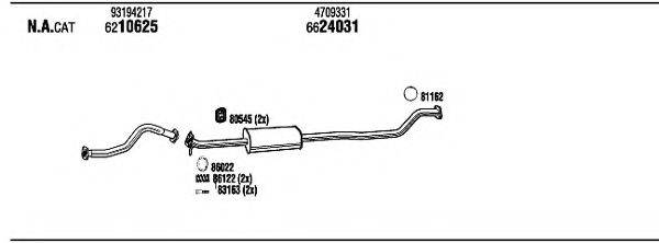 WALKER SZK12055 Система випуску ОГ