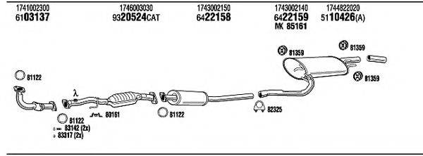 WALKER TOT05690 Система випуску ОГ