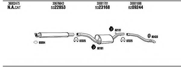 WALKER VOH27619 Система випуску ОГ