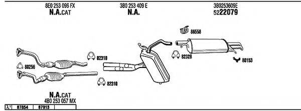 WALKER VW50162 Система випуску ОГ