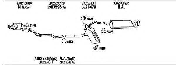 WALKER VWH05726C Система випуску ОГ