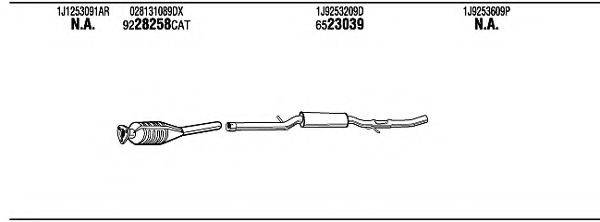 WALKER VWH16066 Система випуску ОГ