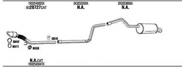 WALKER VWH17810BC Система випуску ОГ