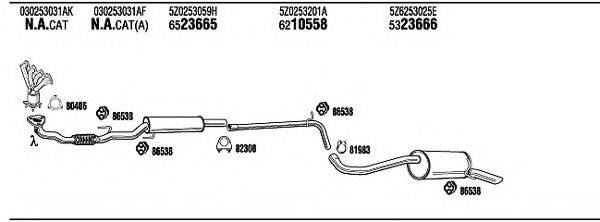 WALKER VWK18609 Система випуску ОГ