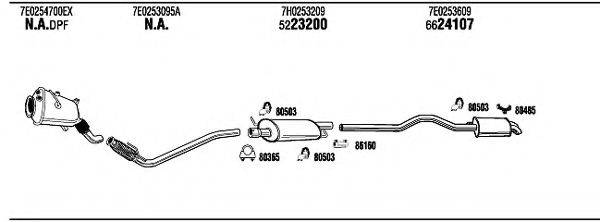 WALKER VWK32265 Система випуску ОГ