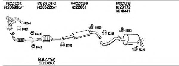 WALKER VWT08972B Система випуску ОГ