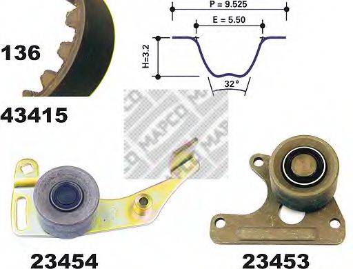 MAPCO 23405 Комплект ременя ГРМ