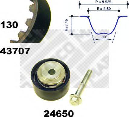 MAPCO 23631 Комплект ременя ГРМ